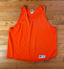 Vintage Orange Russell Athletic muscle tank top XL, Made in USA