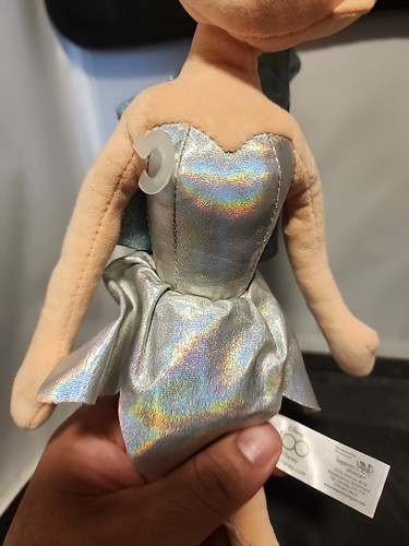 DISNEY 100 100th Anniversary Celebration Tinker Bell Plush Doll 15" Fairy Silver - Picture 8 of 9