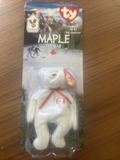 Maple The Bear -1999 McDonald's Ty Beanie Baby With Rare Errors 1993/OAKBROOK.