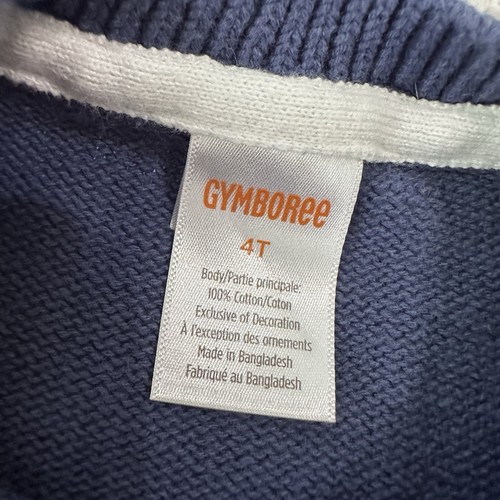 Gymboree Boys 4T Blue White Intarsia Polar Bear Crewneck Bear Hugs Sweater - Picture 4 of 5
