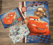 Disney Cars Lightning McQueen Toddler Bedding Set Comforter Sheets Pillowcase