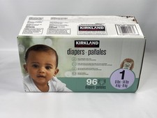 Kirkland Signature Baby Diapers Size 1, Hypoallergenic, Breathable, 96 Ct