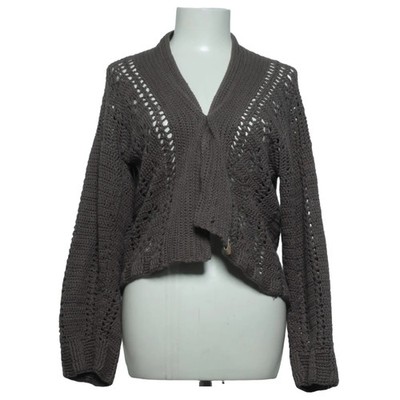 Strickjacke, Damen, Größe: M/L, Grau, Acryl/Baumwolle, Sonstiges #Gtn