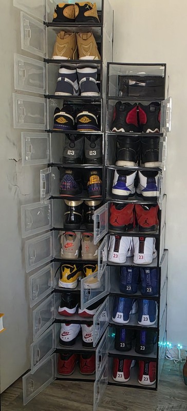 Jordsns with Clear Stackable Plastic Storage 20 Pairs