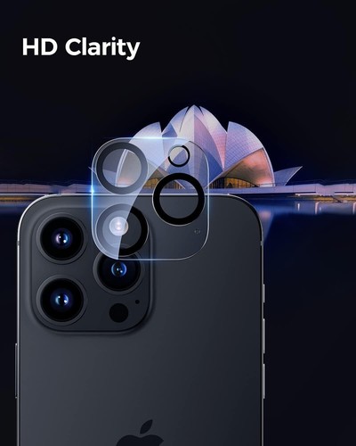 Protector de pantalla y lente de cámara de vidrio para Apple iPhone 16E 16 15 14 13 Pro Max - Imagen 6 de 11