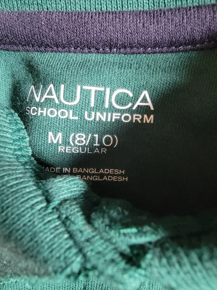 Uniforme Escolar Nautica Niñas Manga Corta Polo Verde M (8-10) Nuevo con Etiquetas Foto 2 de 3