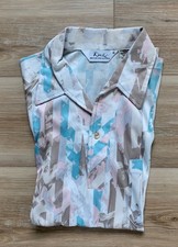 Lilly Dache Men  s Polo Golf Vintage 1970s Polyester Disco Made in USA Free Ship