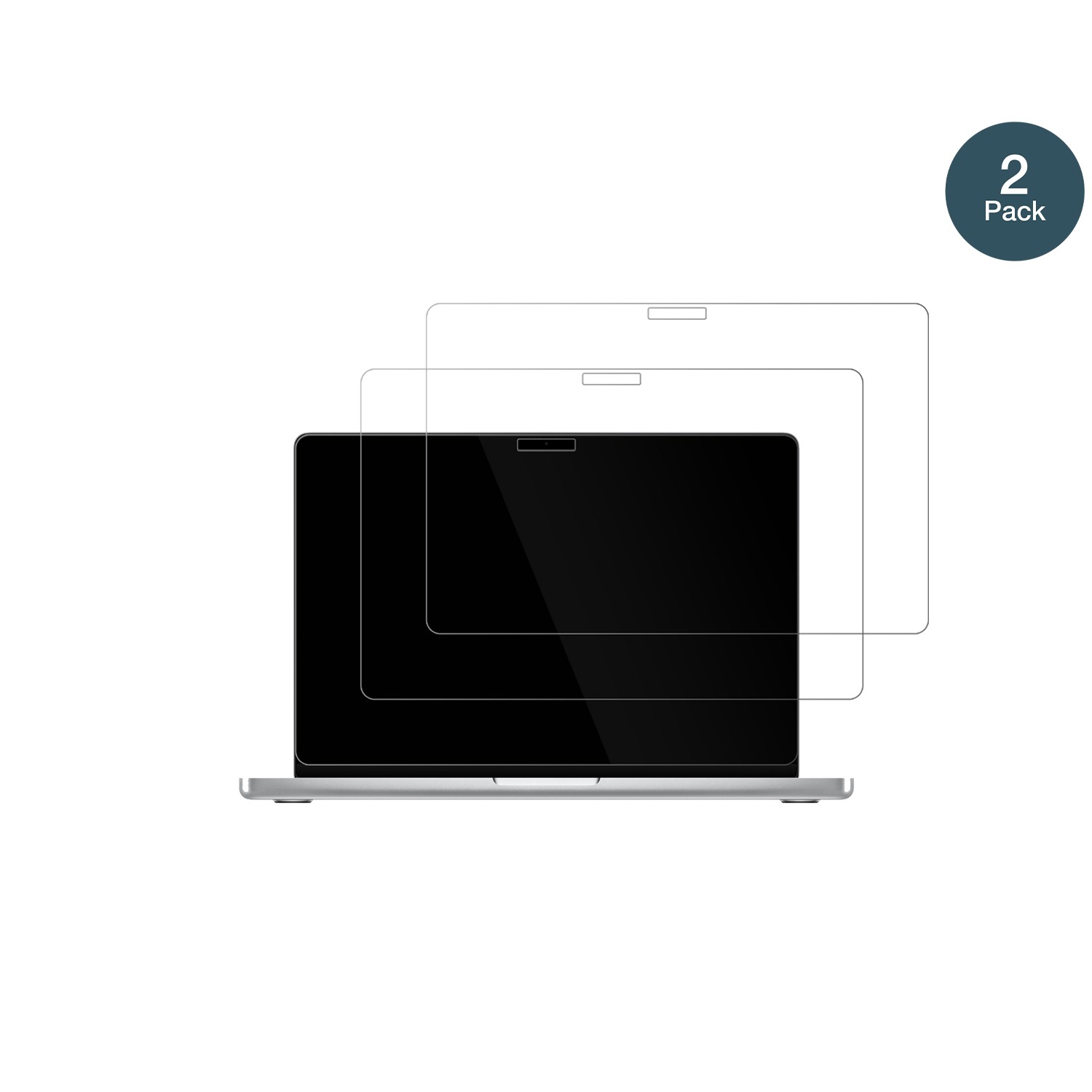 2x Pellicola Protettiva per MacBook Pro M4 16 Zoll 2024 Protezione Vetro foto 2