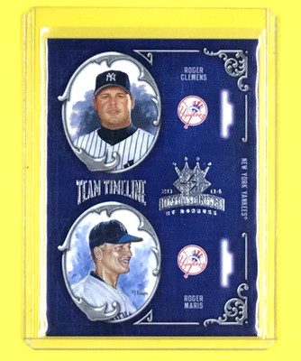 2004 Donruss Diamond Kings - Team Timeline Roger Clemens, Roger Maris #TT-15