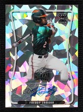 2020 Leaf Metal Draft Silver Crystals Freddy Zamora #BA-FZ1 Auto 0c3e