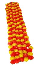 Sharvgun Artificial Flower Marigold Garlands, Indian Garland, for Decoration 5