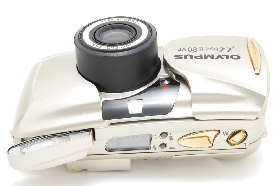 🎦【ПОЧТИ КАК НОВАЯ】Пленочная камера Olympus μ [mju:] II 80 VF Point & Shoot 35 мм из Японии - Изображение 4 из 4