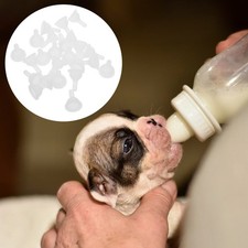 50 Pcs Cat Suckling Pacifier Feeding Bottle Nipples Kitten Feeder