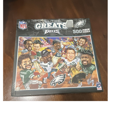 MasterPieces NFL Eagles All-Time Greats 500 Piece Puzzle Sports Theme