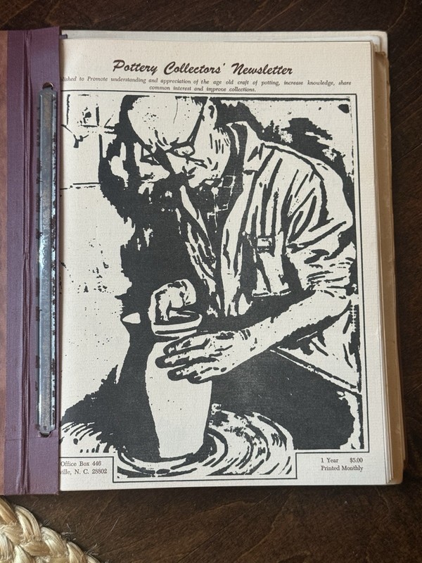 Vintage 1970s Bound Collection Of Pottery Collectors Newsletters 200 Pgs