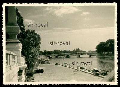 Paris 1954 - Pont de la Concorde - 1950er Frankreich - Foto 10x7cm
