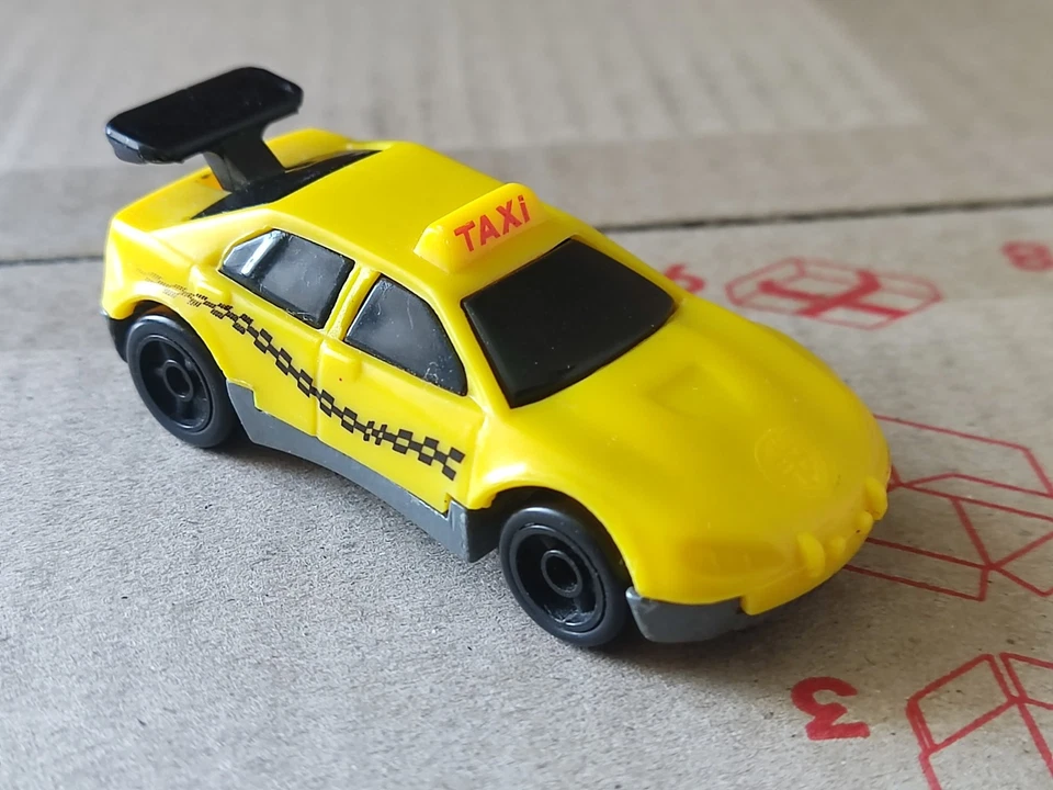 Hot Wheels Yellow Cab Taxi 1994 Plastic Retro Car Small Model Car - Image 3 of 4