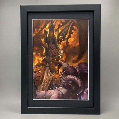 AELDARI AVATAR OF KHAINE FRAMED ART SLAANESH ELDAR CRAFTWORLDS WARHAMMER AOS