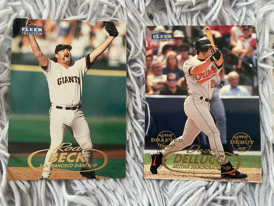 Lote de tarjetas deportivas de béisbol - 14 tarjetas deportivas diferentes Topps y Fleers Foto 4 de 4