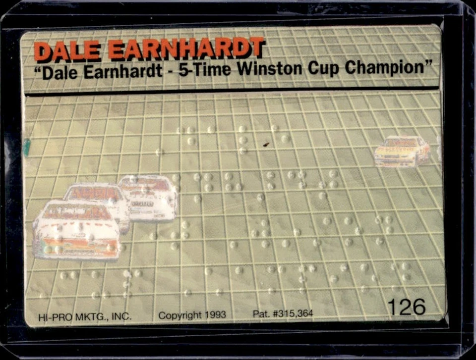 1993 Action Packed Dale Earnhardt Back In Black #126 - Image 2 of 2