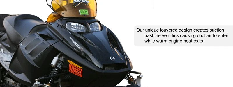 SKI-DOO REV SUMMIT 03-07 Productos de Diseño Probado PREMIUM Kit de Ventilación para Moto de Nieve: Negro Foto 3 de 4