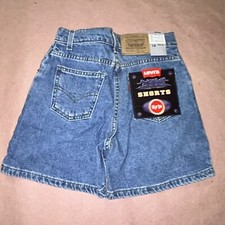 Vintage 1990  s Levis Girls Denim Shorts, Deadstock NWT, Size 10
