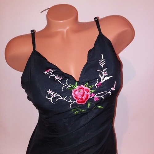 Newport New Tall Black Floral Embroidered Lightly Padded Underwire - Picture 3 of 8