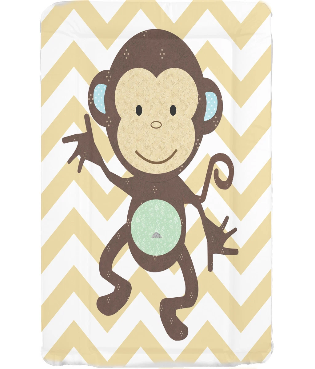 Baby Changing Mat Nursery New Born - Monkey Chevron
Opens in a new window or tab