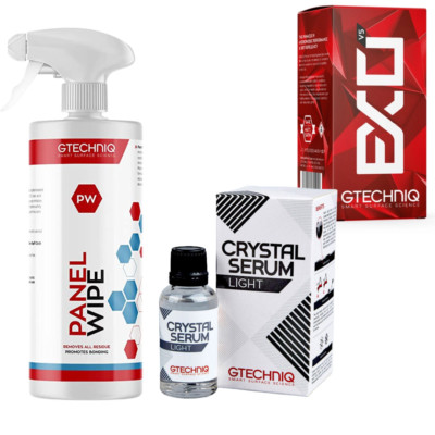 Gtechniq EXOv5, Crystal Serum Light Ceramic Coating W/ Panel Wipe 30ML