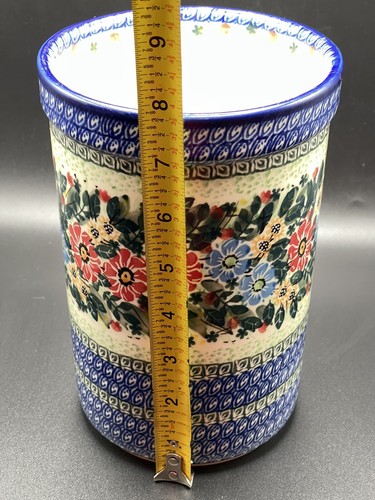 Unikat M. Starzyk Polish Pottery Utensil Holder Ceramika Artstyczna 2727 NEW - Picture 6 of 7