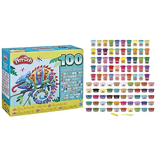 Play-Doh Wow 100 Bulk Modeling Compound Variety Pack With 100 Cans Including Sparkle, Super Shimmer, Metallic And Confetti For Kids 3 Years And Up - Image 4