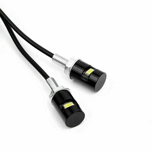 2x Universal Led Number Plate Tail Tidy Lights Car Motorcycle Bolt