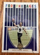 2022 Panini Legacy Justin Tucker For The Ages Football Card