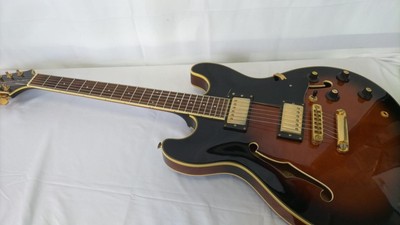 Aria Pro II] TA-550 Sunburst Gold Hardware Made in Japan Hollow 