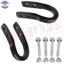 Front Black Tow Recovery Hooks 23253074 Set For 2015-2021 GMC Colorado Canyon