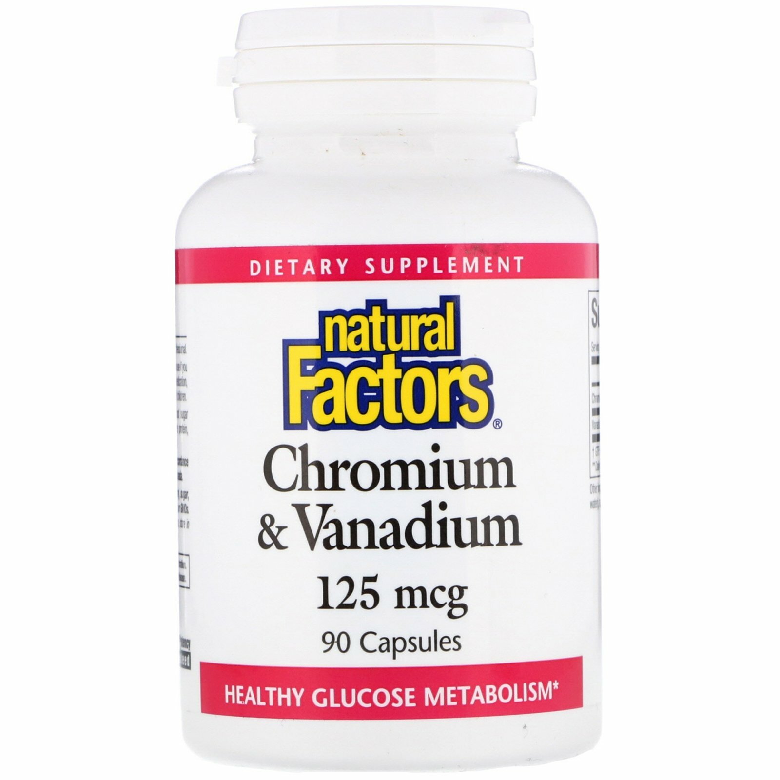 iHerb UK - Natural Factors , Chromium & Vanadium, 90 Capsules - Image 2