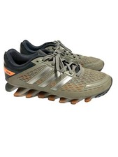 Tenis para correr Adidas Springblade para hombre 6,5 Techfit gris/naranja ropa deportiva