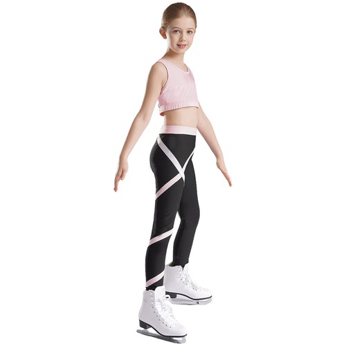 Kids Girl's Tracksuit Fitness Crop Top With Pants 2 Pcs Vest And Trousers Teen - Picture 11 of 31