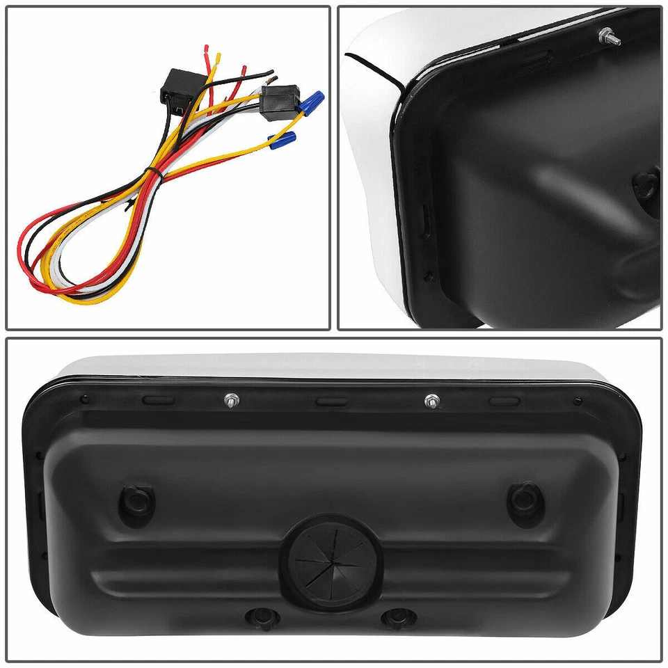 Freightliner Kenworth Peterbilt Western Star LED Half moon Headlight Set Pair Foto 3 de 4