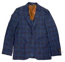  3,000 Loro Piana Blue Wool Silk Linen Blazer Size US 40, EU 50 Made in Italy