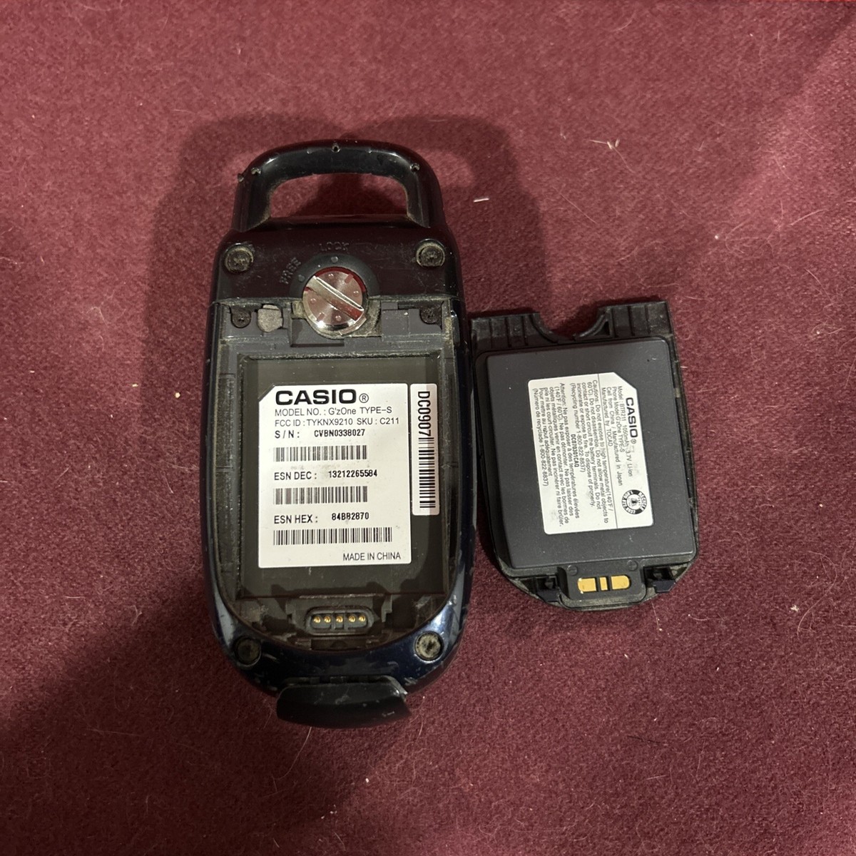 Casio G'Zone type-s - Military grade flip phone - Verizon | eBay