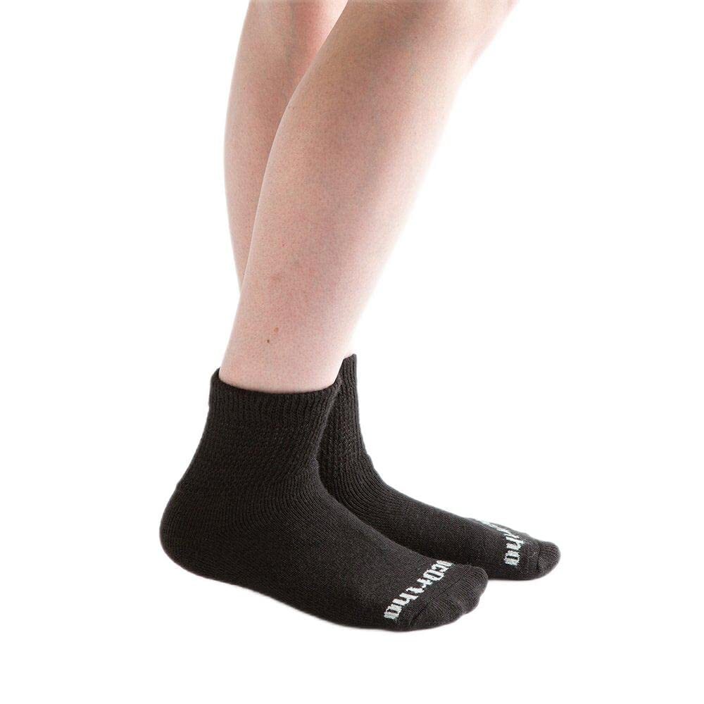 Ultra Soft Loose Fit Diabetic Socks for Men and Women 3 Pairs 1/4 Crew