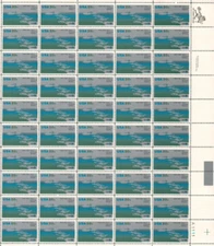 SCOTT 2091 SAINT LAWRENCE SEAWAY 20 CENT M NH FULL SHEET OF 50