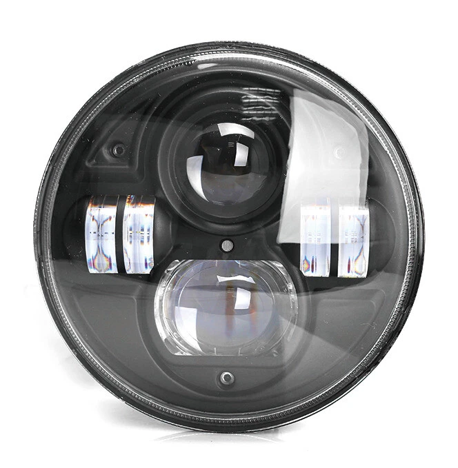 Paar 7 Zoll E9 LED Scheinwerfer DRL Hochstrahl Plug&Play für VW Golf I II MK2 - Bild 3 von 4