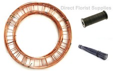Wreath Ring Kit -10 rings, 1x binding wire & 250g 8" stubwire 240 wires approx