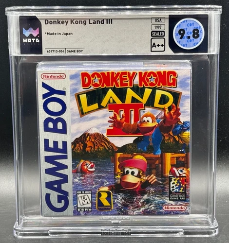 Donkey Kong Land III 3 Nintendo Game Boy GB Sealed New WATA 9.8 A++ Graded