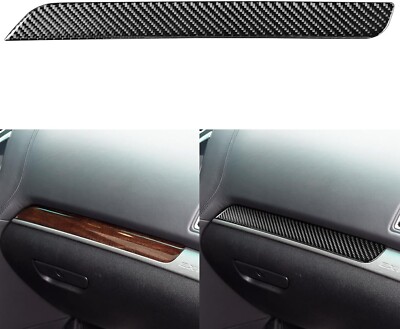 1 PC Real Carbon Fiber Black Copilot Dashboard Side Panel Fits 16-19 Explore