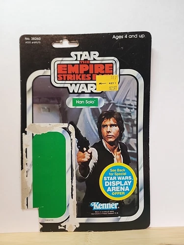 Vintage STAR WARS - Empire Strikes Back - Han Solo - Cardback 45a - CUT