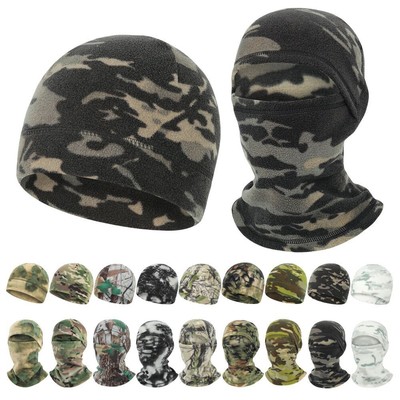 Cold Weather Fleece Beanie Hat Winter Warm Skull Cap for Hunting Fishing Camping