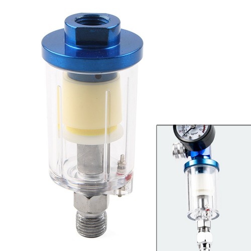 1/4" Inline Air Oil Water Filter Trap For Compressor Spray Paint Gun